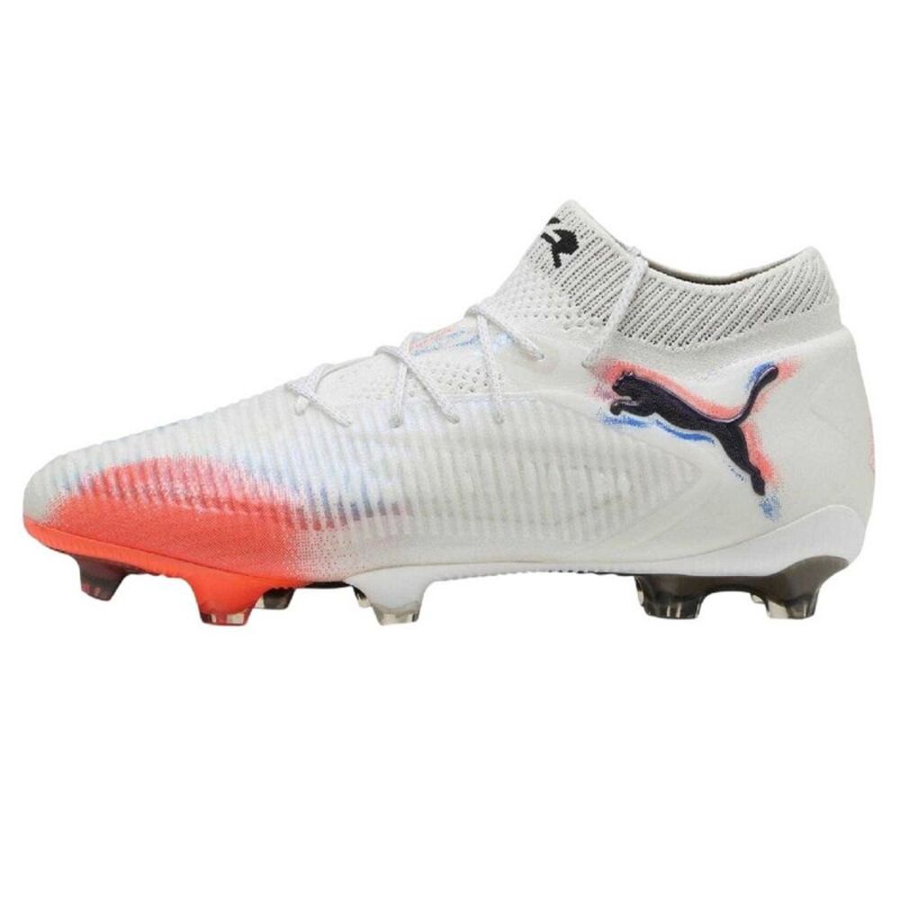 Puma Unisex Adult Future 8 Ultimate Firm Ground Football Boots / White/Black/Red - Picture 3 of 3